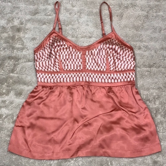 Proenza Schouler Tops - Proenza Schouler for Target salmon/cream geometric silk cami top Size XS